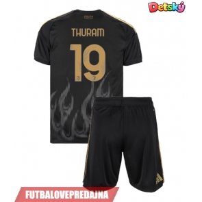 Lacne Dětský Futbalové dres Juventus Khephren Thuram #19 2026-27 Krátky Rukáv - Tretina (+ trenírky)